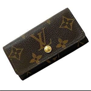Louis Vuitton Brown Monogram Canvas 4 Ring Key Case Key Holder